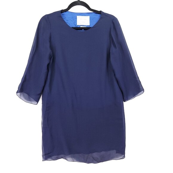 DOVIMA Paris Tunic Top Size Medium Blue Sheer 3/4 Sleeve Designer Blouse - Picture 1 of 12